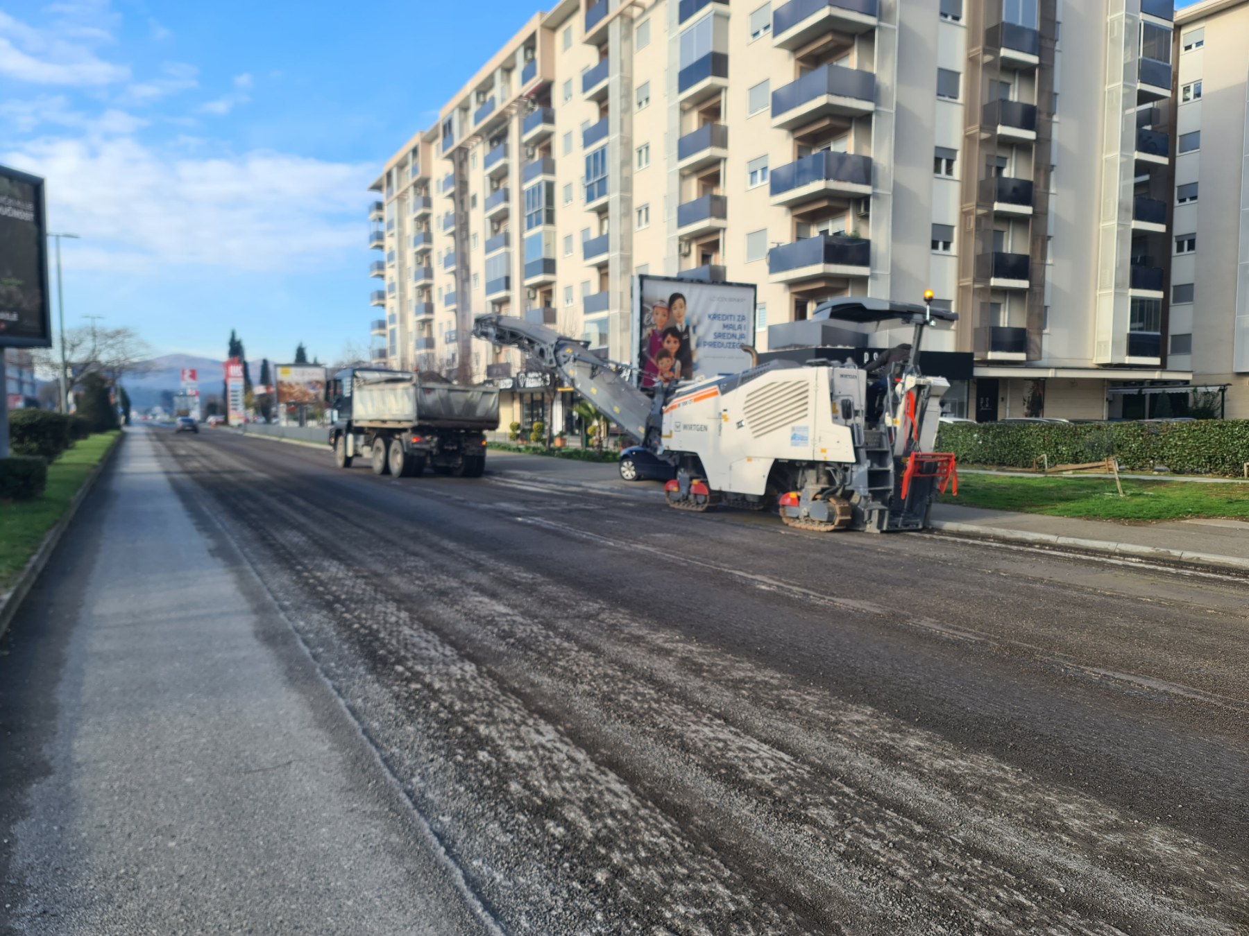 Putevi izvode radove na sanaciji drugog dijela Bulevara knjaza Danila