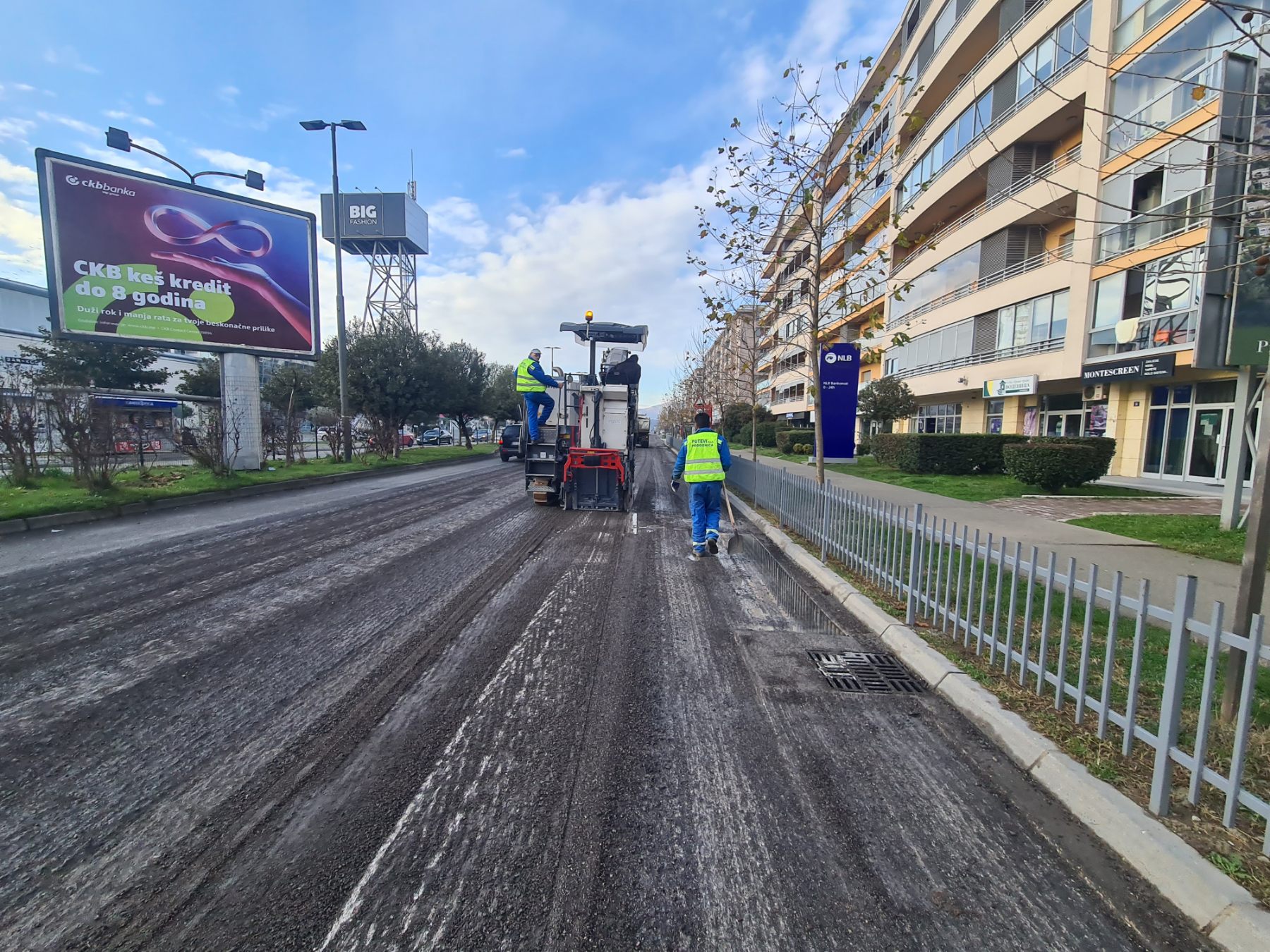 Putevi izvode radove na sanaciji drugog dijela Bulevara knjaza Danila