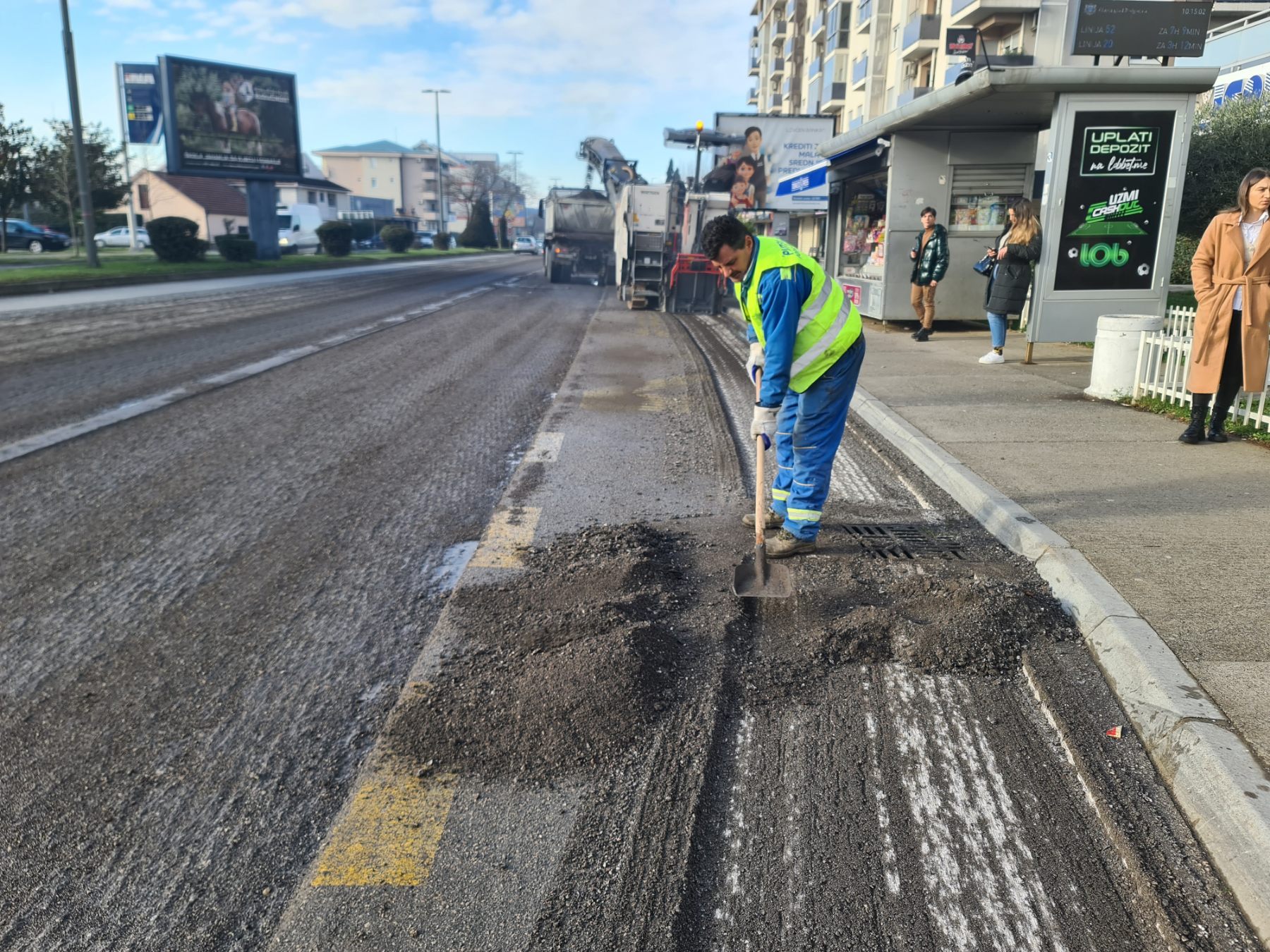Putevi izvode radove na sanaciji drugog dijela Bulevara knjaza Danila