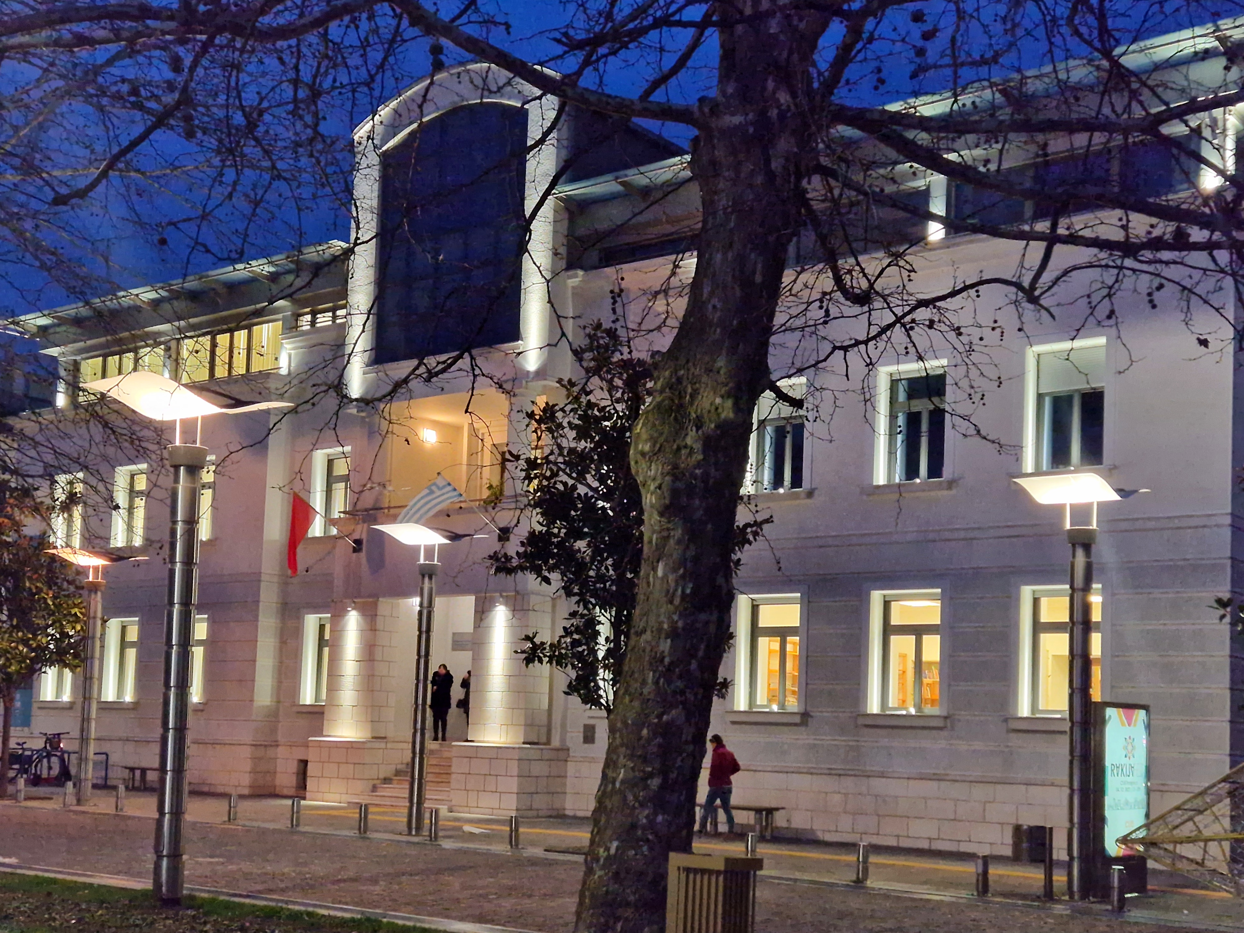 Nastavak ugradnje dekorativne rasvjete na objektima u Podgorici; Narodna biblioteka "Radosav Ljumović" dobila novi sjaj