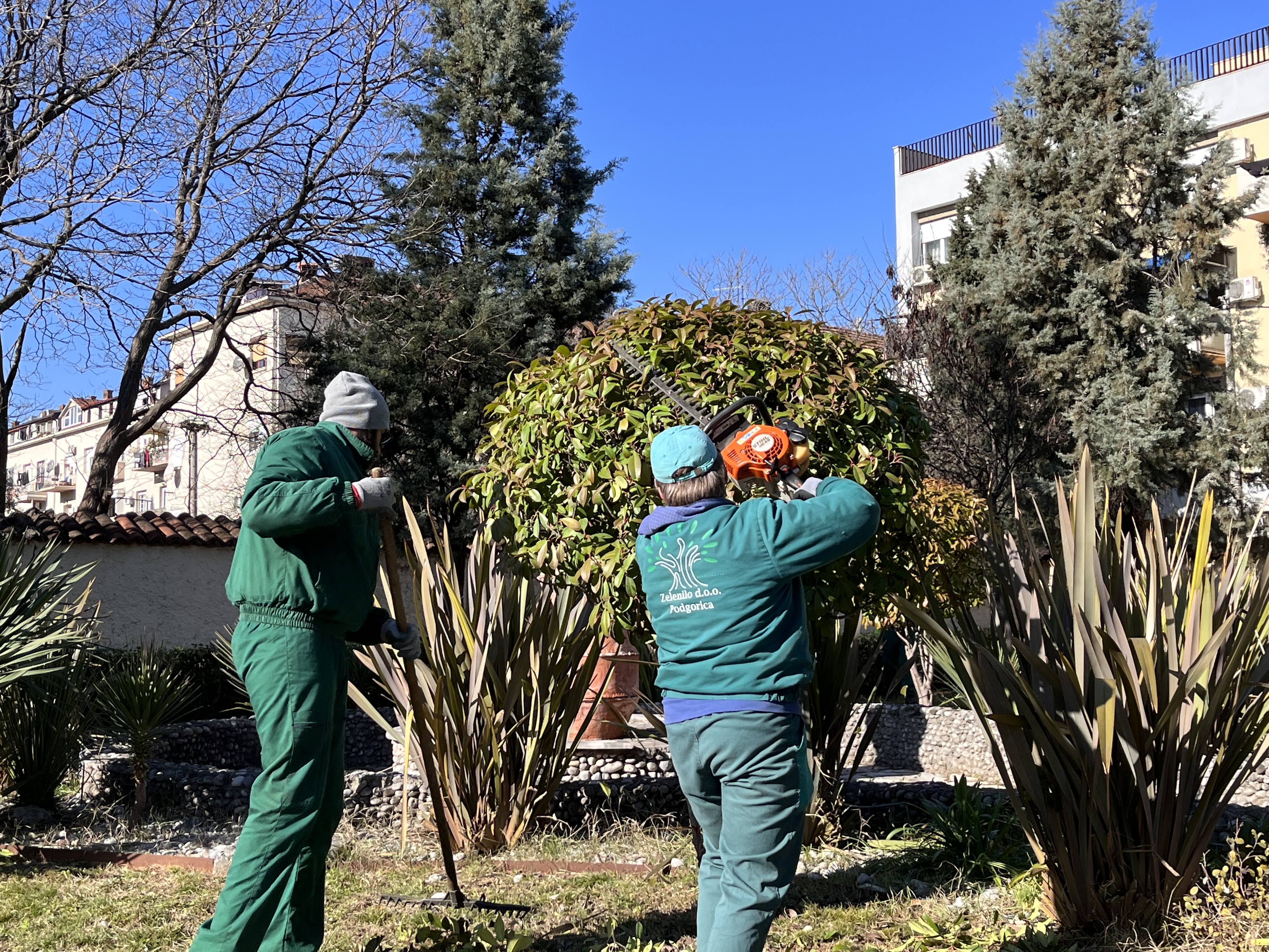 U toku radovi na uređenju dvorišta Kuslevove kuće