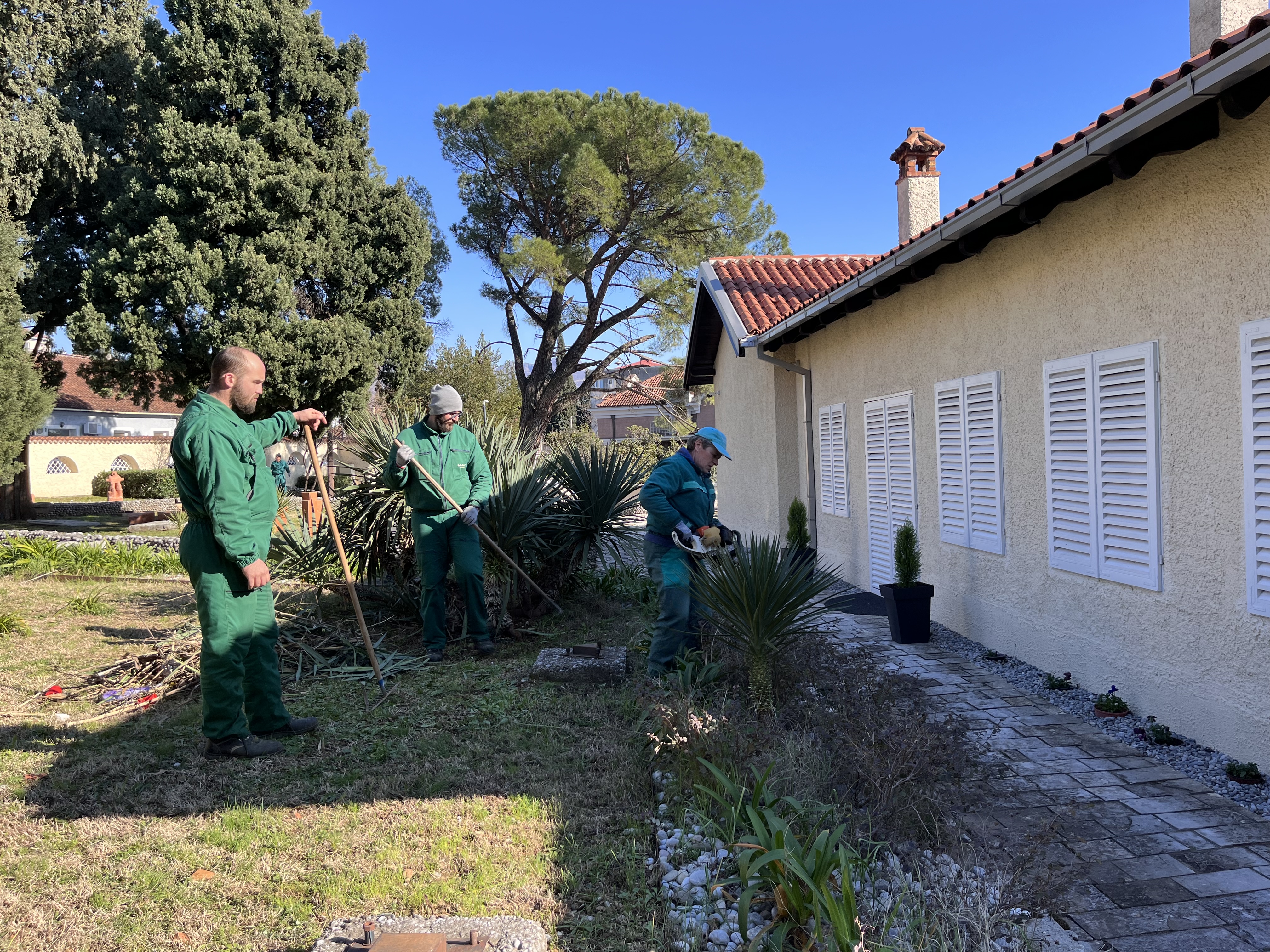 U toku radovi na uređenju dvorišta Kuslevove kuće