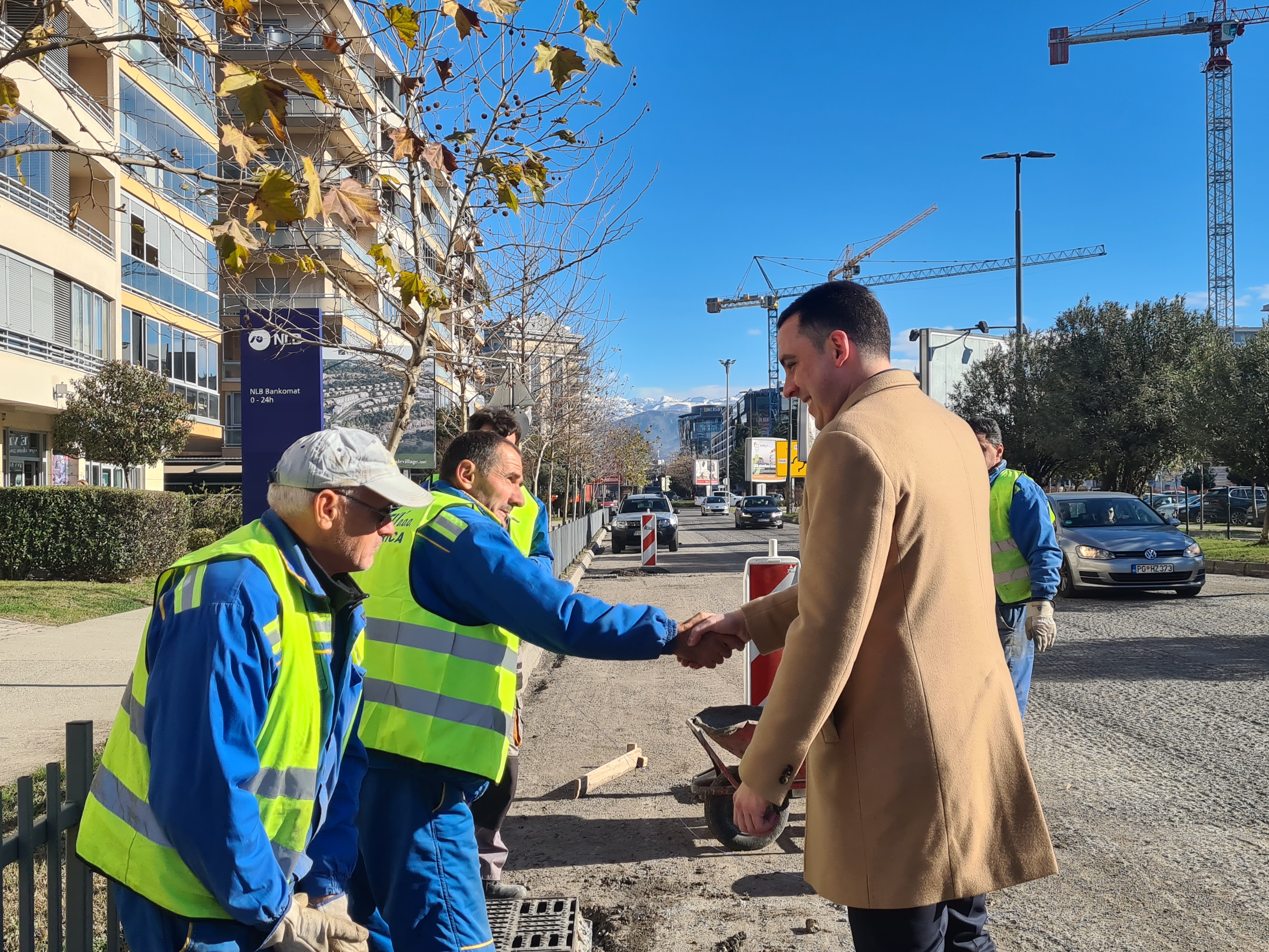 U toku radovi na sanaciji drugog dijela Bulevara knjaza Danila