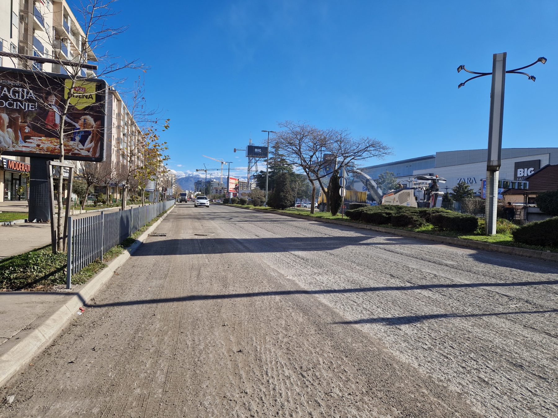 U toku radovi na sanaciji drugog dijela Bulevara knjaza Danila