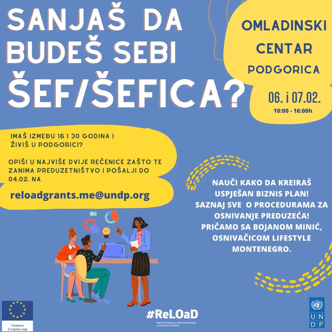Dvodnevna obuka o preduzetništvu u okviru ReLOaD2 programa