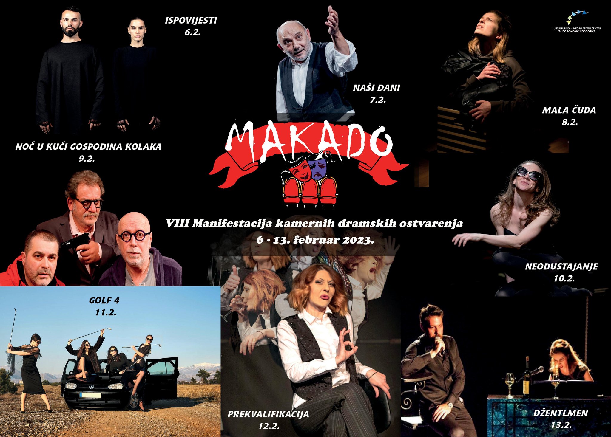 Počinje VIII Manifestacija kamernih dramskih ostvarenja – MAKADO