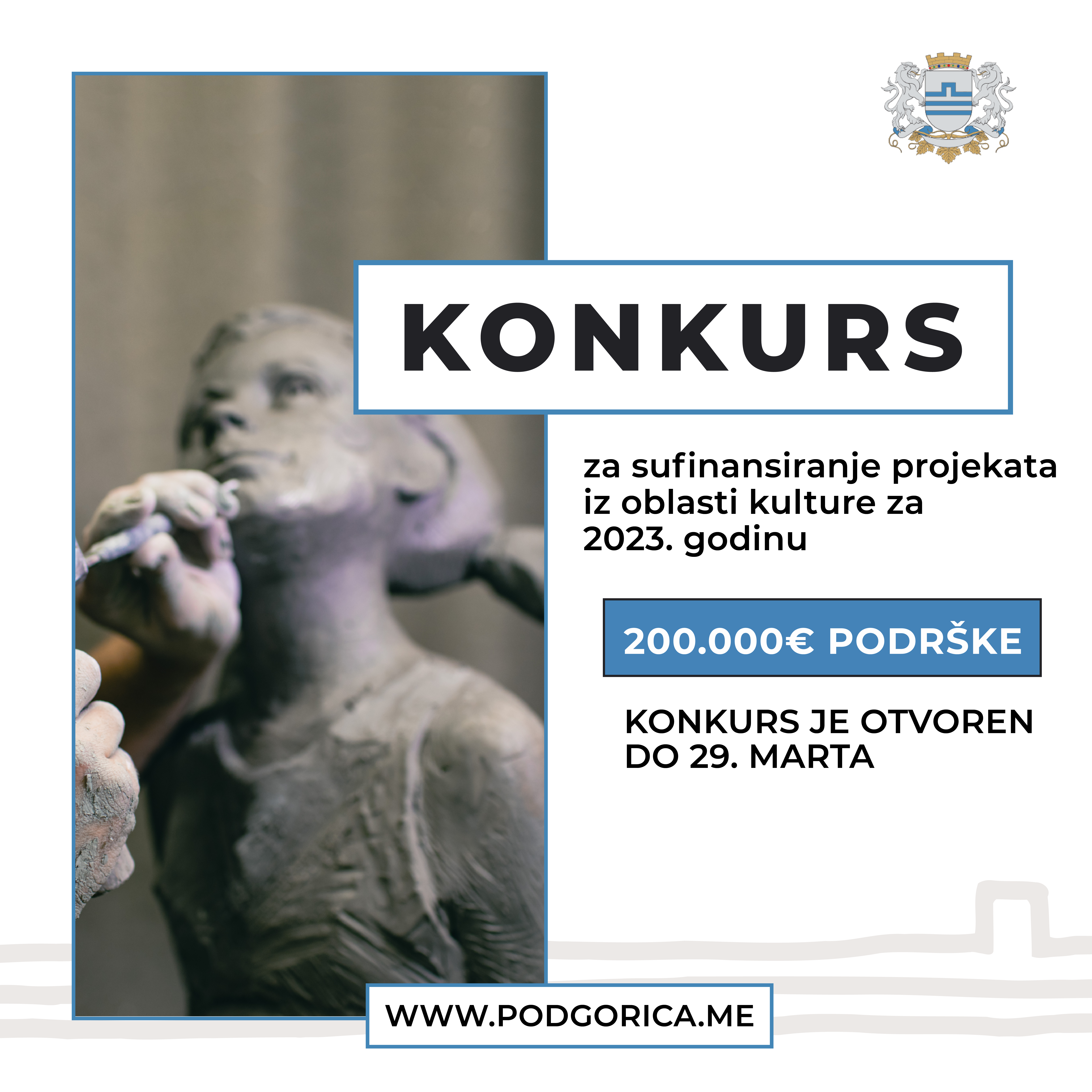 Sekretarijat za kulturu i sport Glavnog grada podržaće projekte iz oblasti kulture sa 200.000 eura