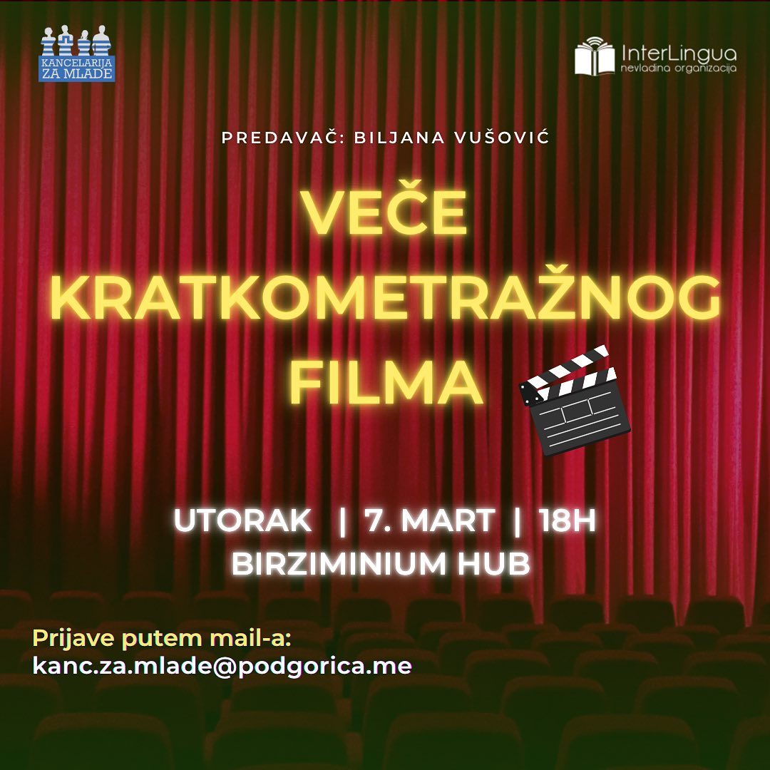 Veče posvećeno kratkometražnom filmu „Svi imamo pravo na veliko platno“