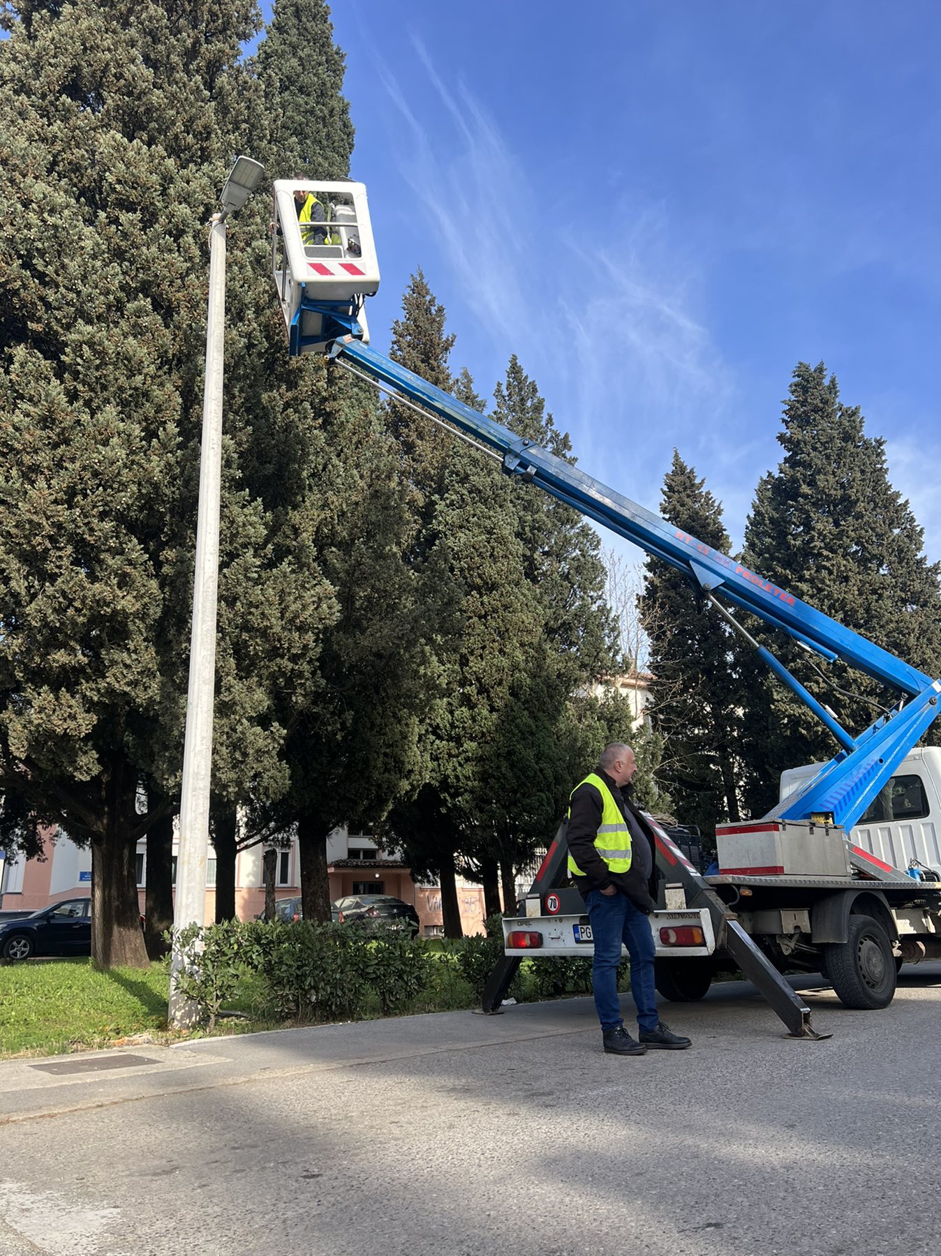 Počela modernizacija javne rasvjete u Ulici Rista Stijovića