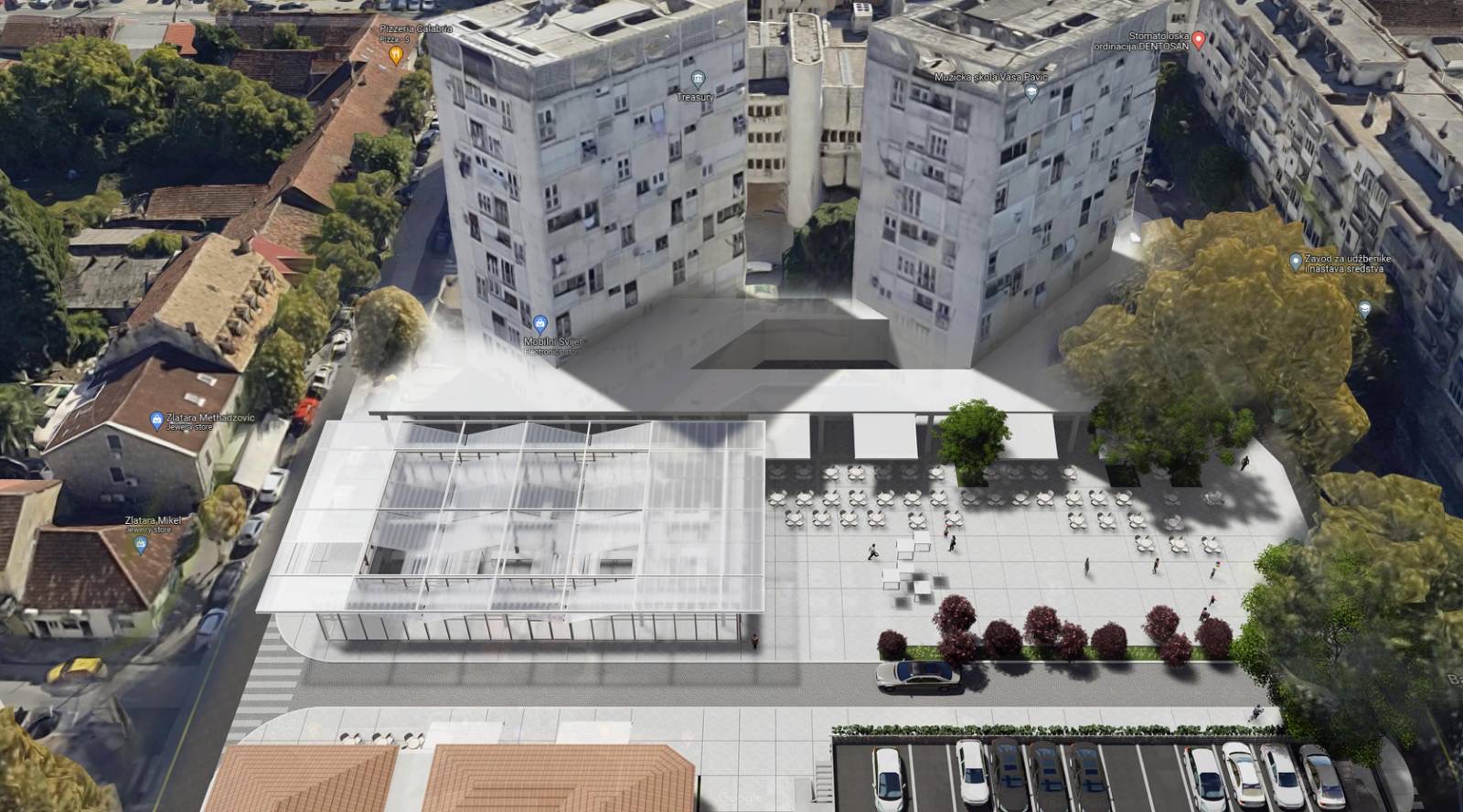 Raspisan javni poziv za uređenje Trga Balšića sa podzemnom garažom