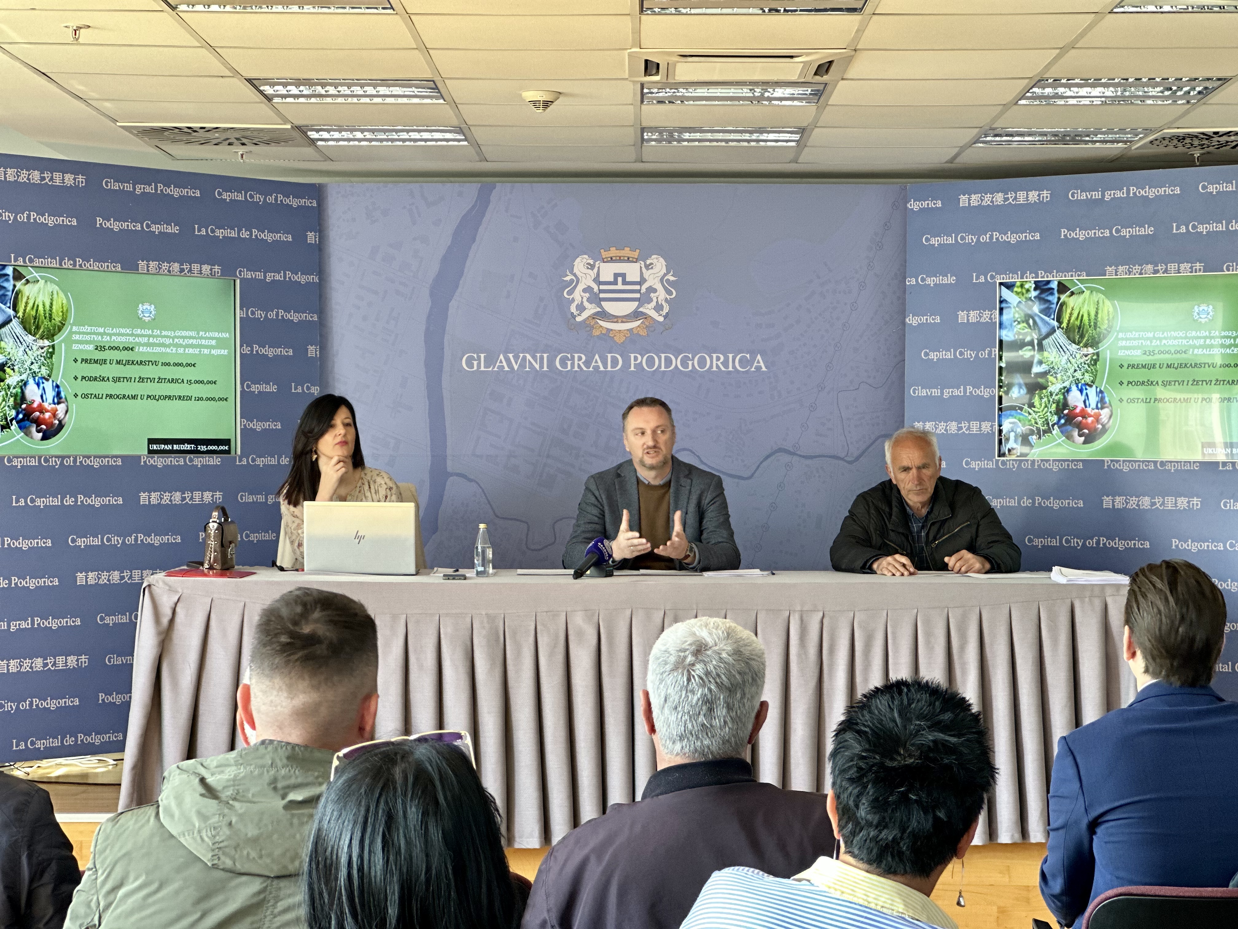 Predstavljen program mjera za podsticanje razvoja poljoprivrede za 2023.godinu ; Glavni grad opredijelio 235.000 € podrške