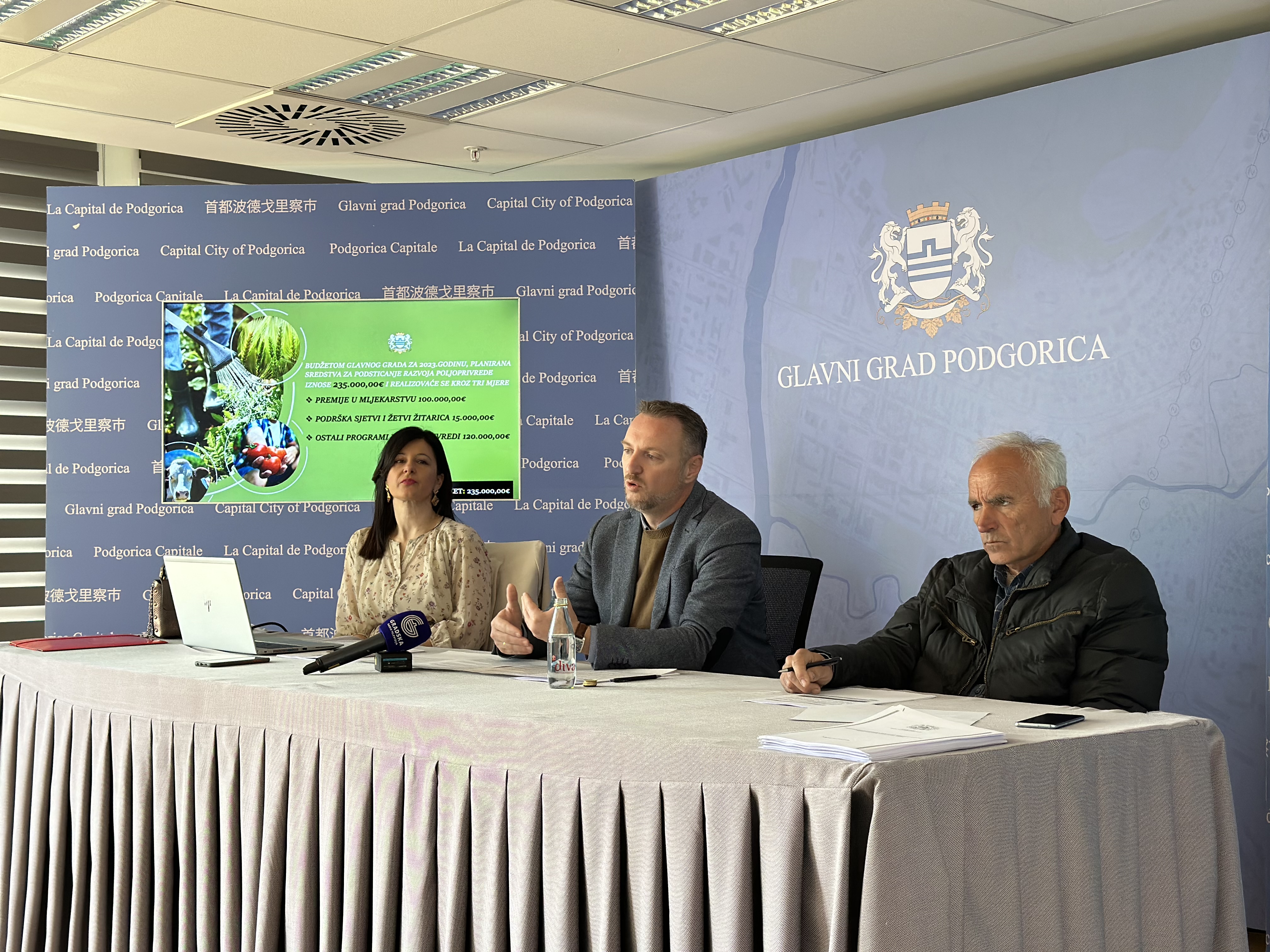 Predstavljen program mjera za podsticanje razvoja poljoprivrede za 2023.godinu ; Glavni grad opredijelio 235.000 € podrške