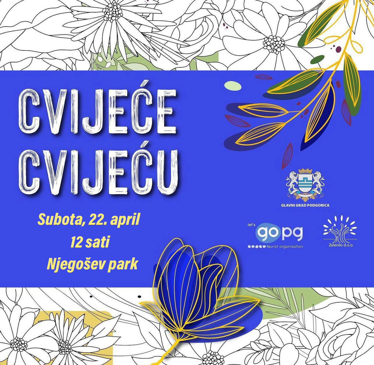 Manifestacija „Cvijeće cvijeću“ u Njegoševom parku