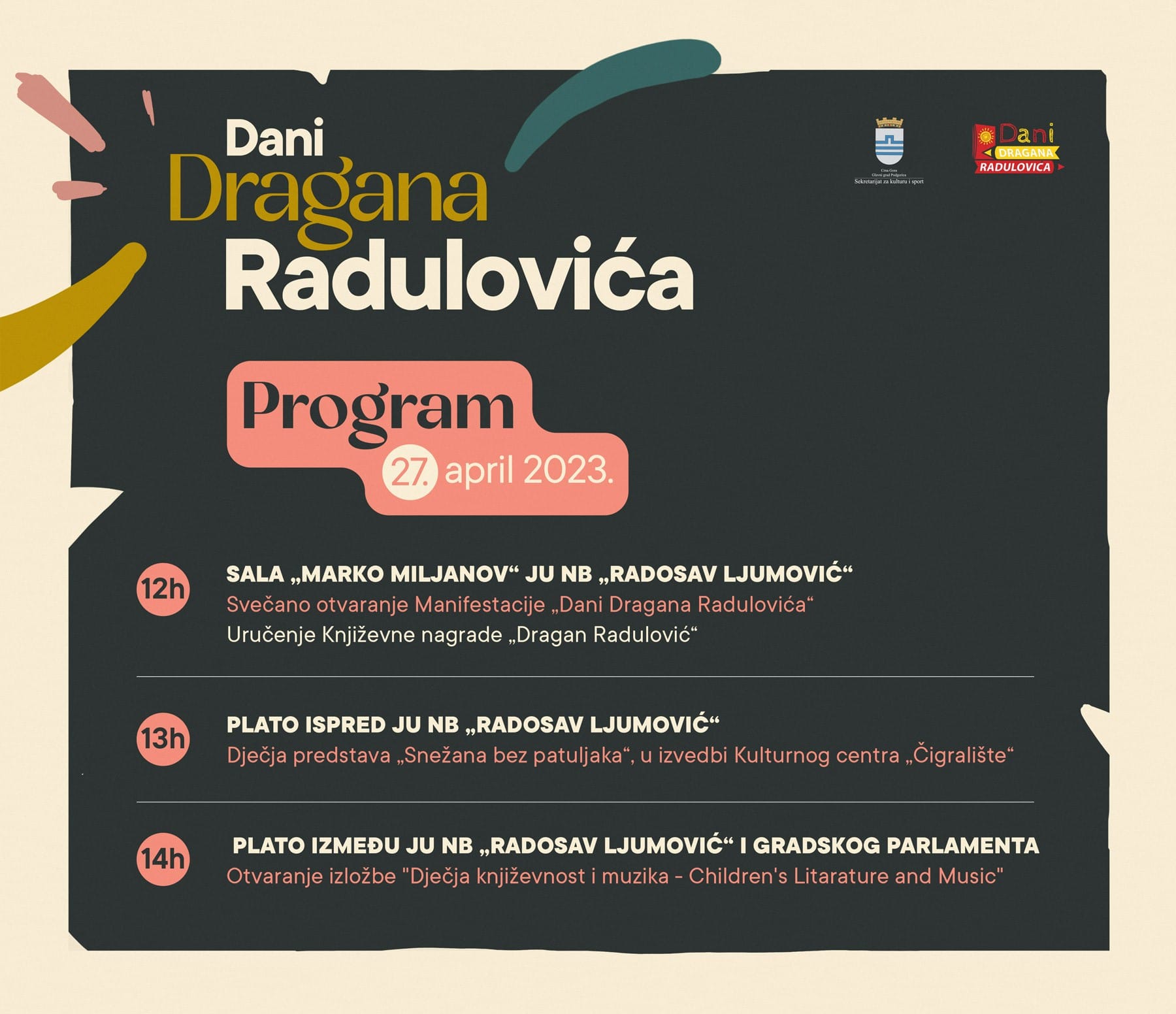 Manifestacija „Dani Dragana Radulovića“ počinje sjutra