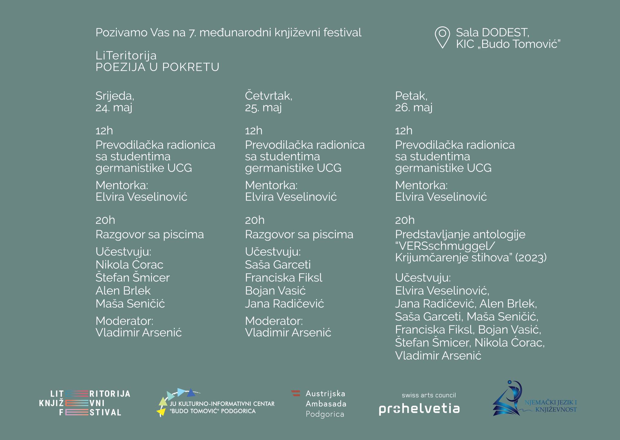 Sedmo izdanje LiTeritorije - "Poezija u pokretu“