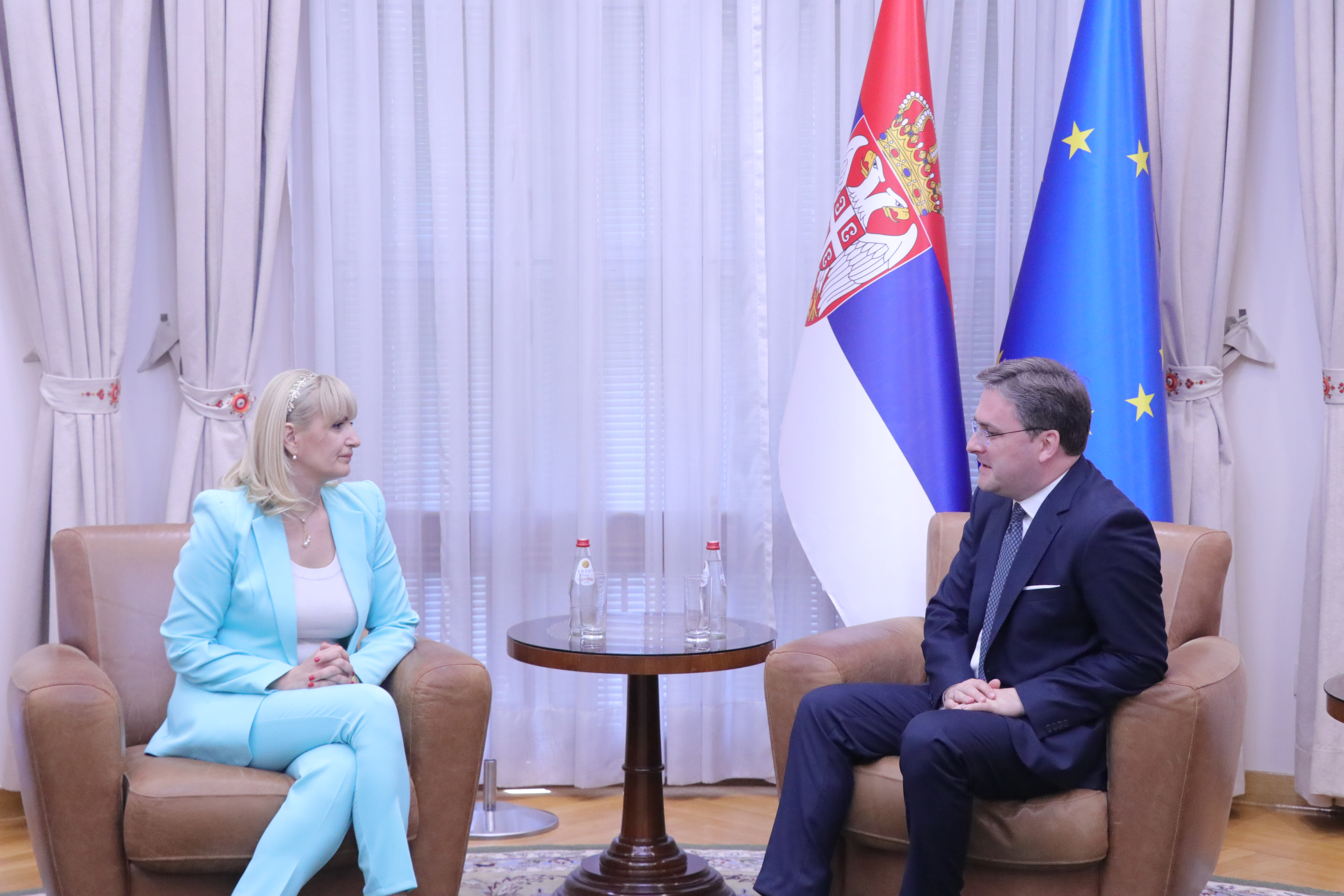 Predsjednica Skupštine Glavnog grada susrela se sa ministrom za rad u Vladi Srbije; Bliska saradnja Crne Gore i Srbije ispuniće očekivanja građana