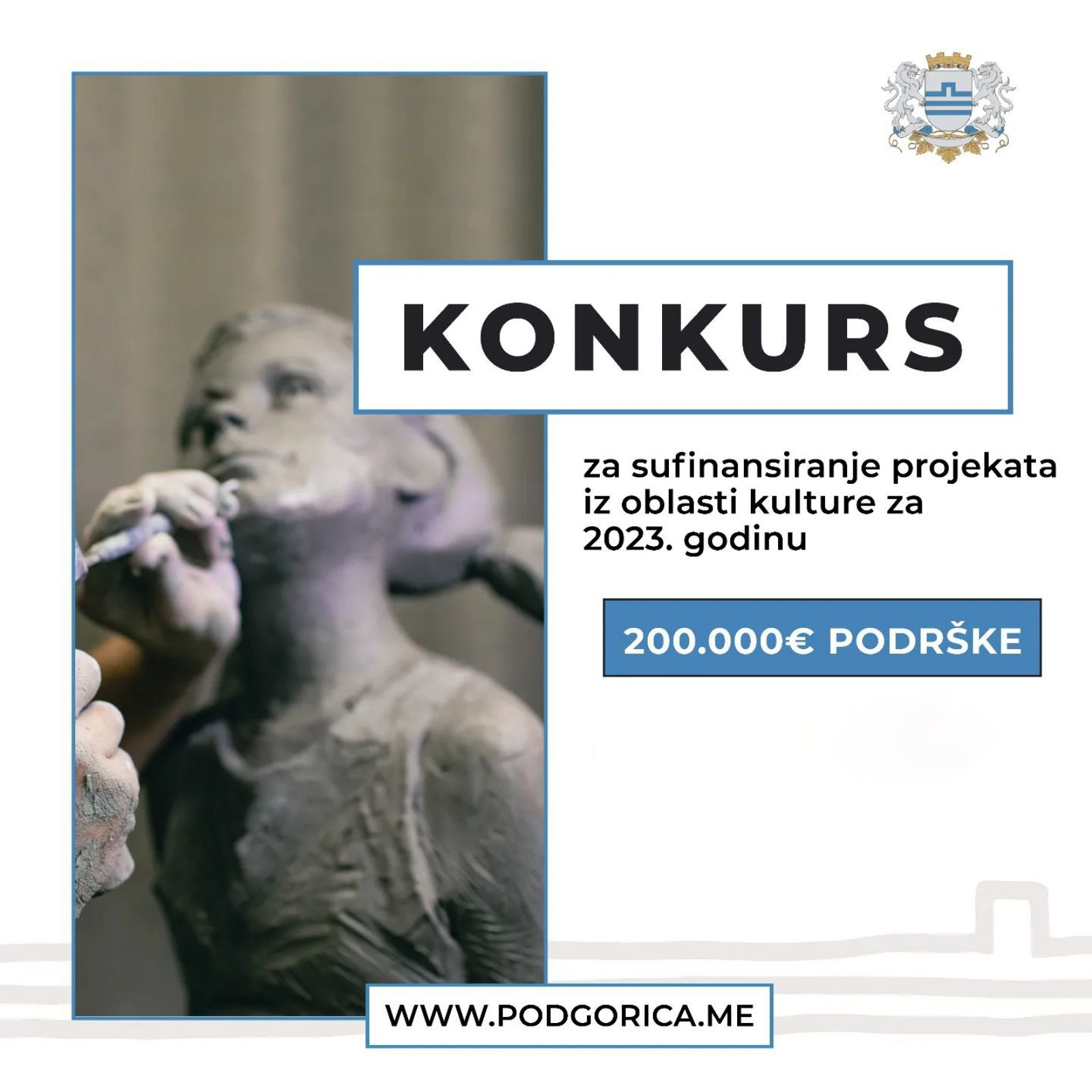 Sekretarijat za kulturu i sport - Donesena Odluka o raspodjeli sredstava za sufinansiranje projekata iz oblasti kulture u 2023. godini