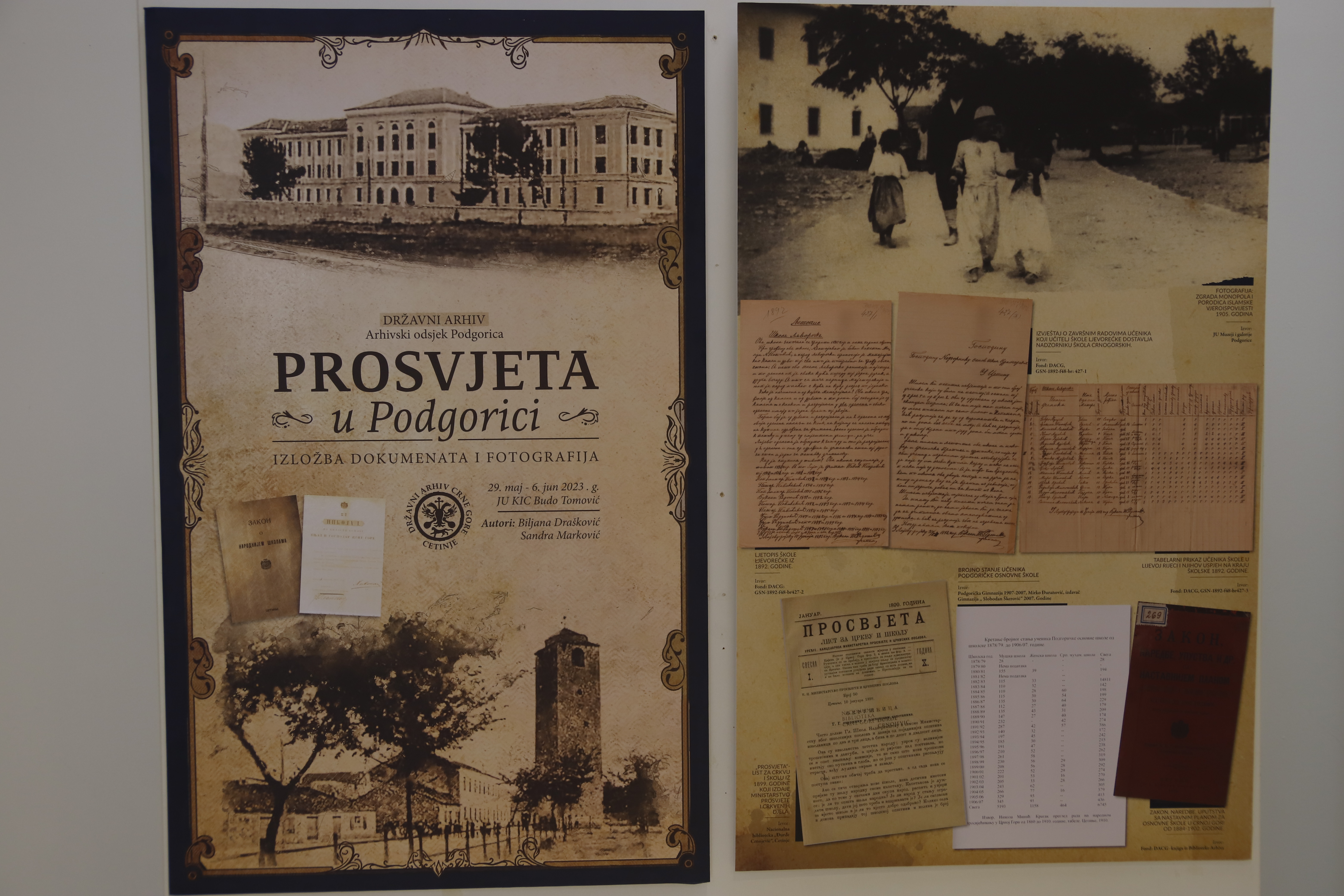 Šaranović otvorio izložbu dokumenata i fotografija “Prosvjeta u Podgorici”