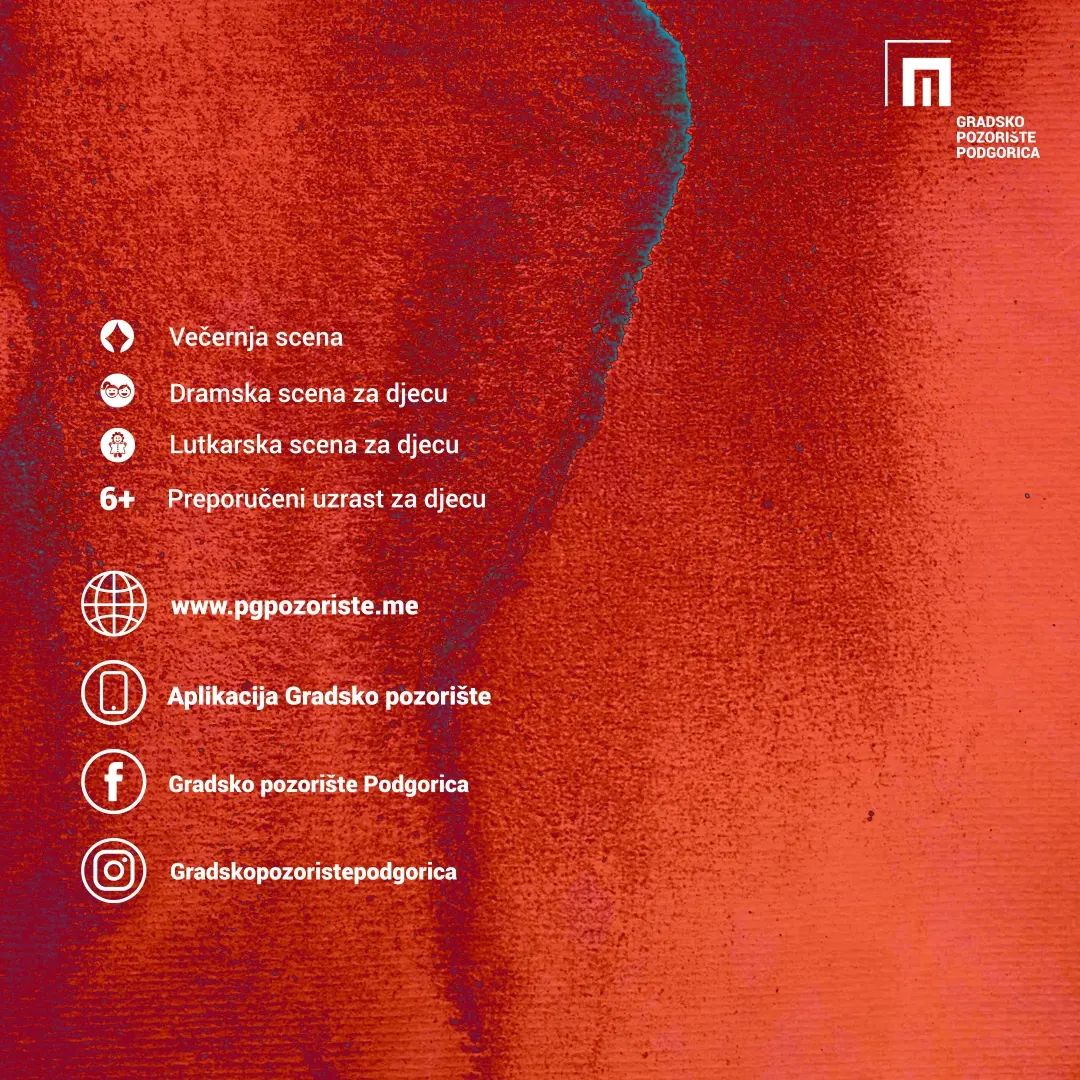 Repertoar Gradskog pozorišta Podgorica za jun mjesec