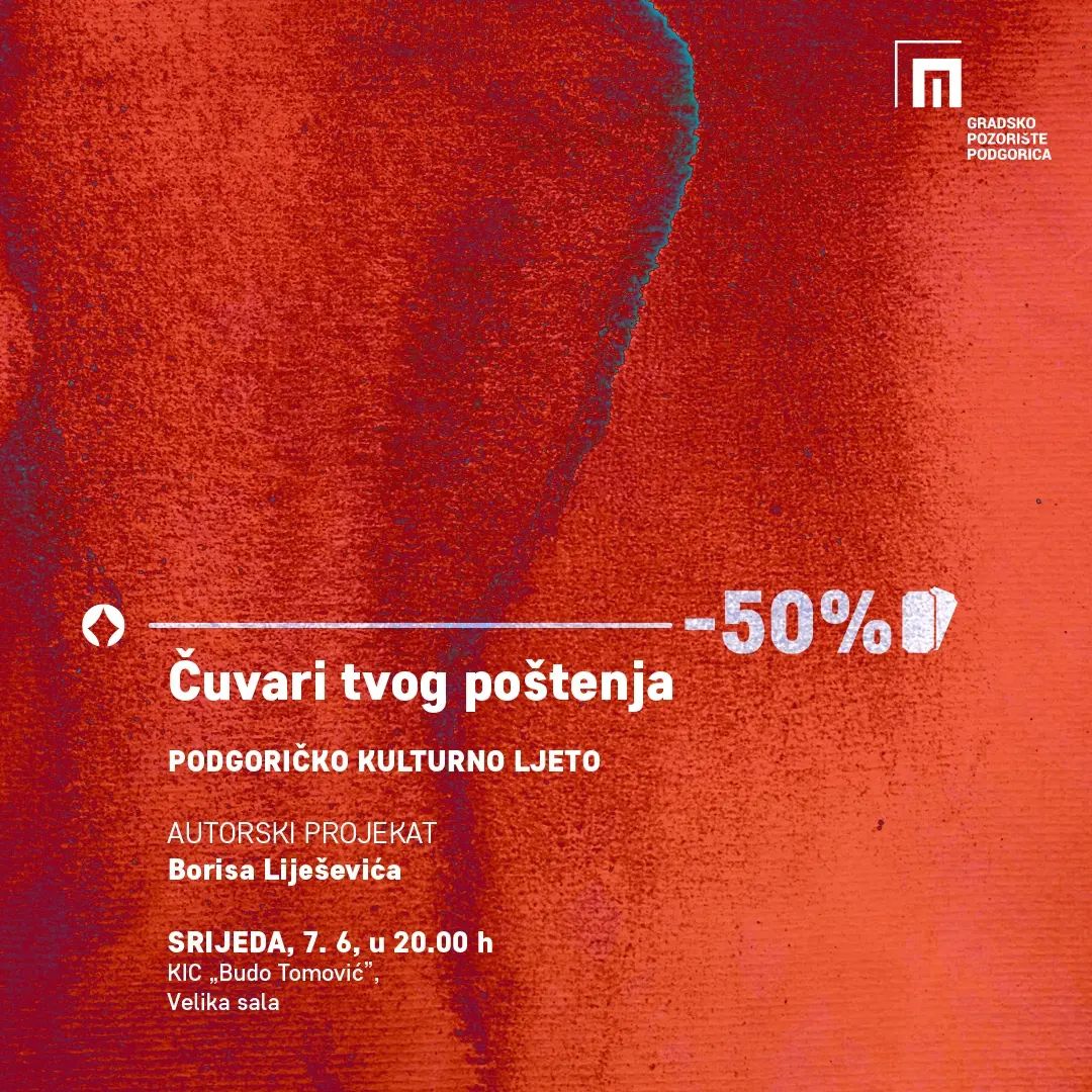 Repertoar Gradskog pozorišta Podgorica za jun mjesec