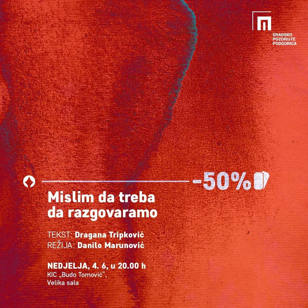 Repertoar Gradskog pozorišta Podgorica za jun mjesec
