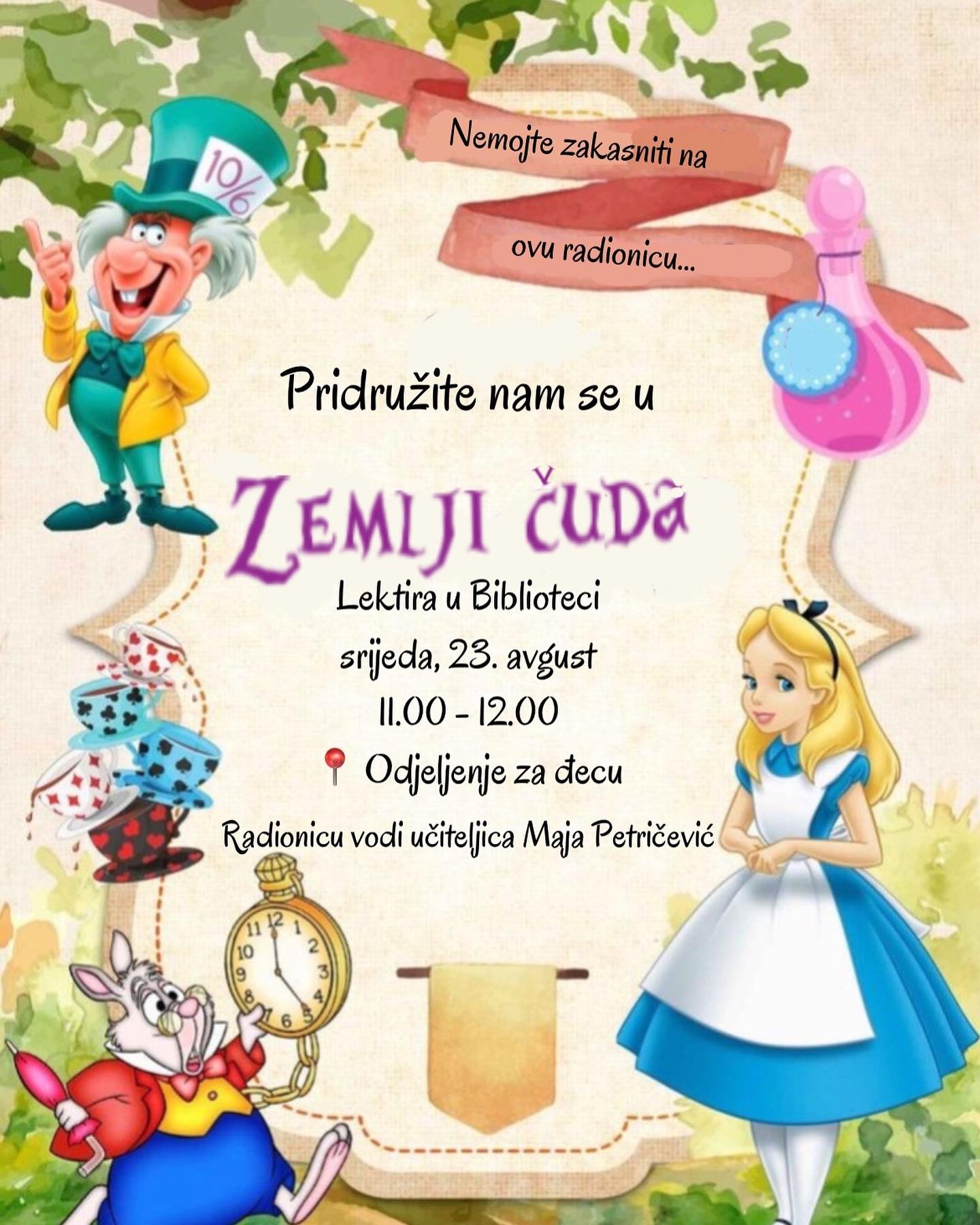 Radionica ,,Sa Alisom u Zemlji čuda"