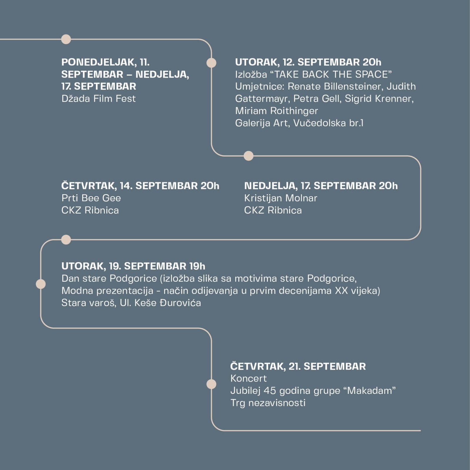I u septembru bogat i raznovrstan program u okviru manifestacije "Podgoričko kulturno ljeto2