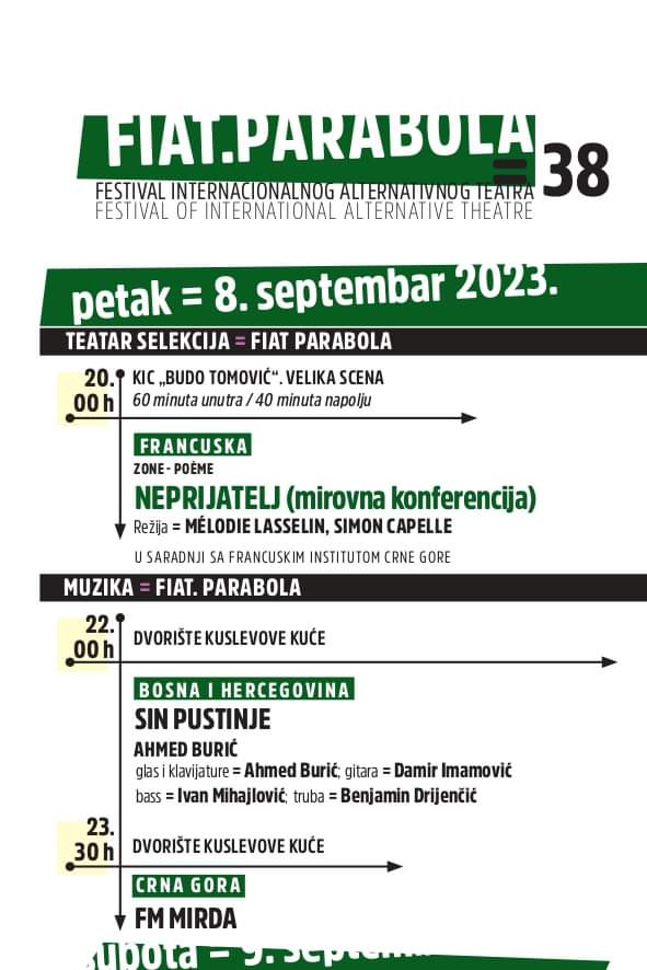 Festival Internacionalnog Alternativnog Teatra - FIAT Parabola 2023.