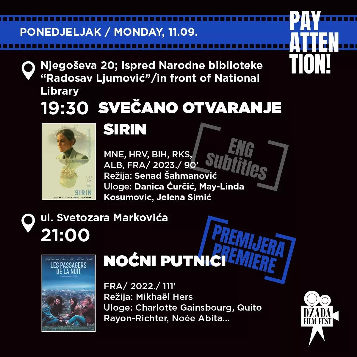 Svečano otvaranje “Džada Film Fest-a"