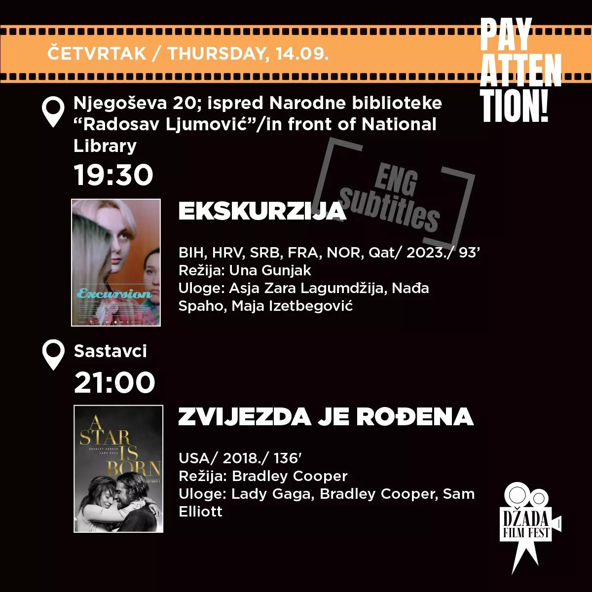 Svečano otvaranje “Džada Film Fest-a"