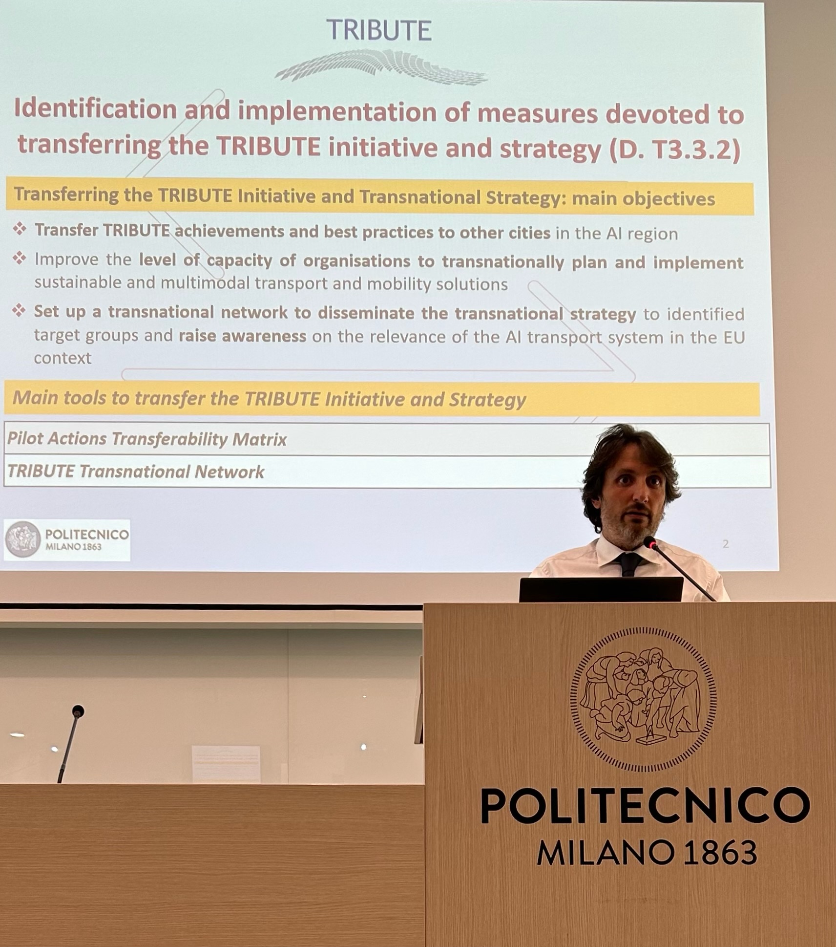 Završni događaj u okviru projekta TRIBUTE na Evropskoj konferenciji o transportu u Milanu