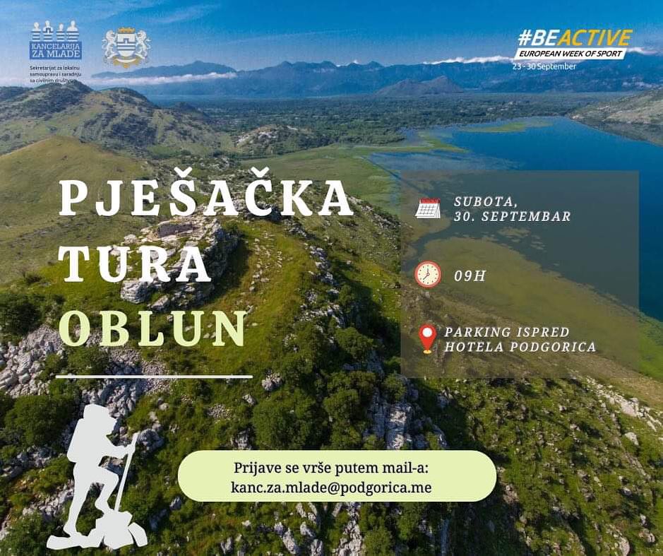 BESPLATNA PJEŠAČKA TURA – OBLUN