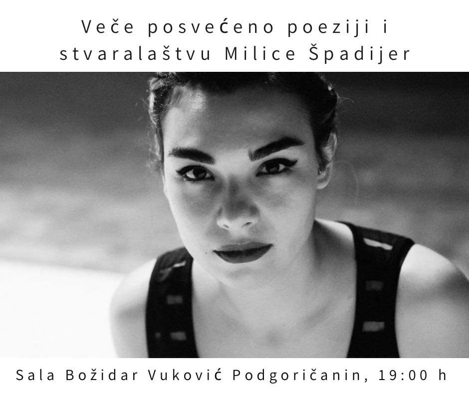 Veče posvećeno poeziji i stvaralaštvu Milice Špadijer