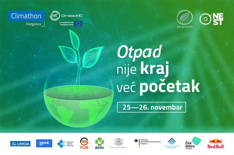 Climathon Podgorica 2023: Otpad nije kraj već početak; Otvorene prijave do 14. novembra