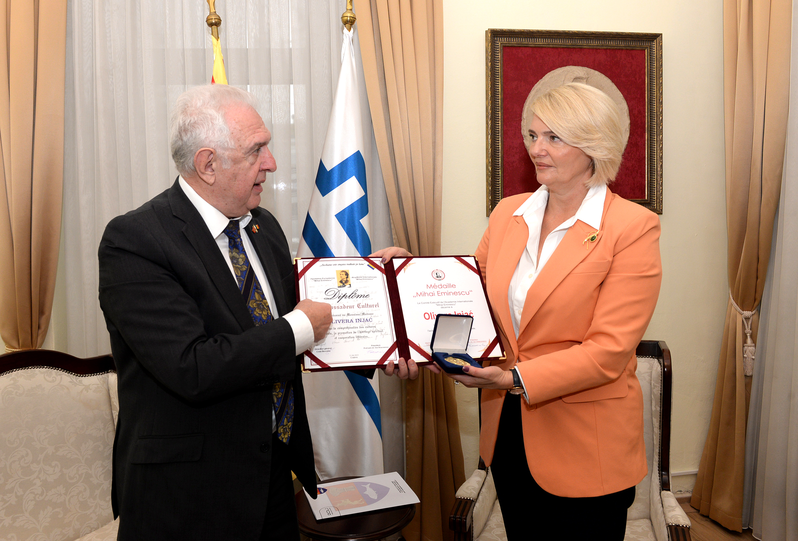 Gradonačelnica Injac razgovarala sa ambasadorom Rumunije; Nastavak jačanja saradnje između Podgorice i rumunskih gradova