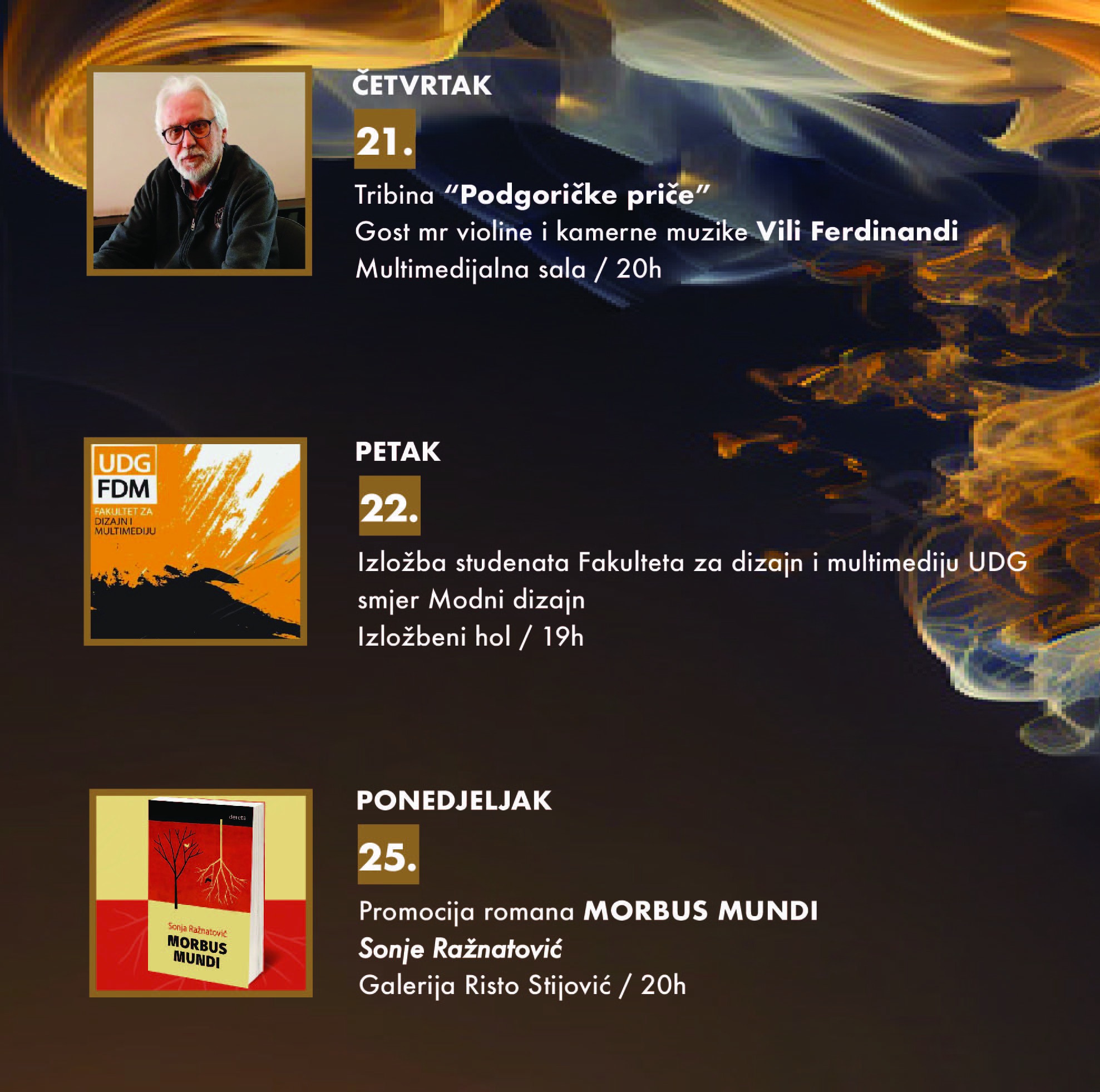 Raznolikost umjetničkih izraza obilježiće decembar u Kulturno - informativnom centru “Budo Tomović”