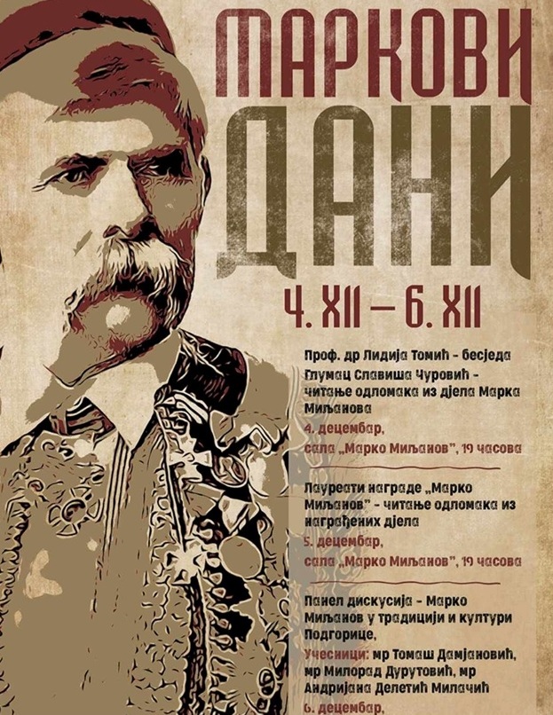 Dani Marka Miljanova od 4. do 6. decembra