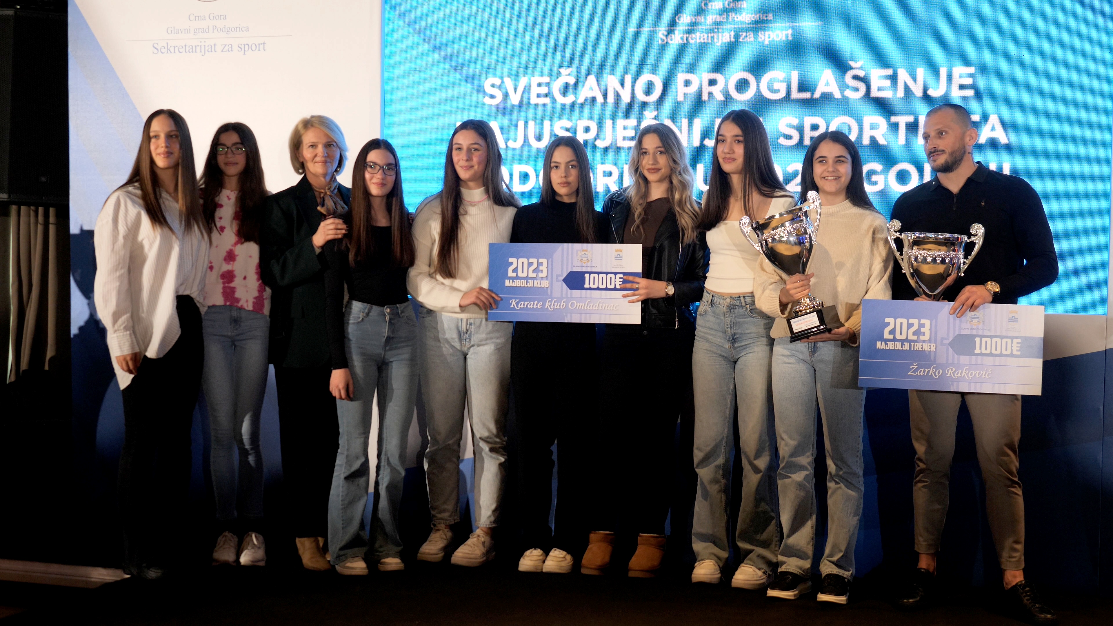 Uručena priznanja najboljim sportistima, sportskim radnicima i kolektivima u 2023. godini