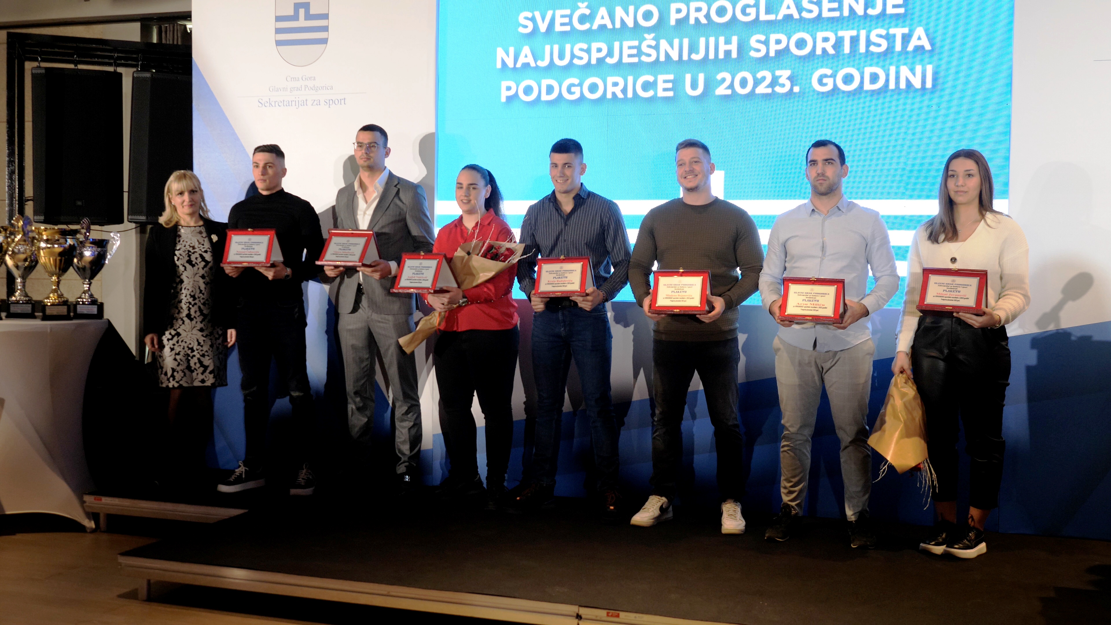 Uručena priznanja najboljim sportistima, sportskim radnicima i kolektivima u 2023. godini