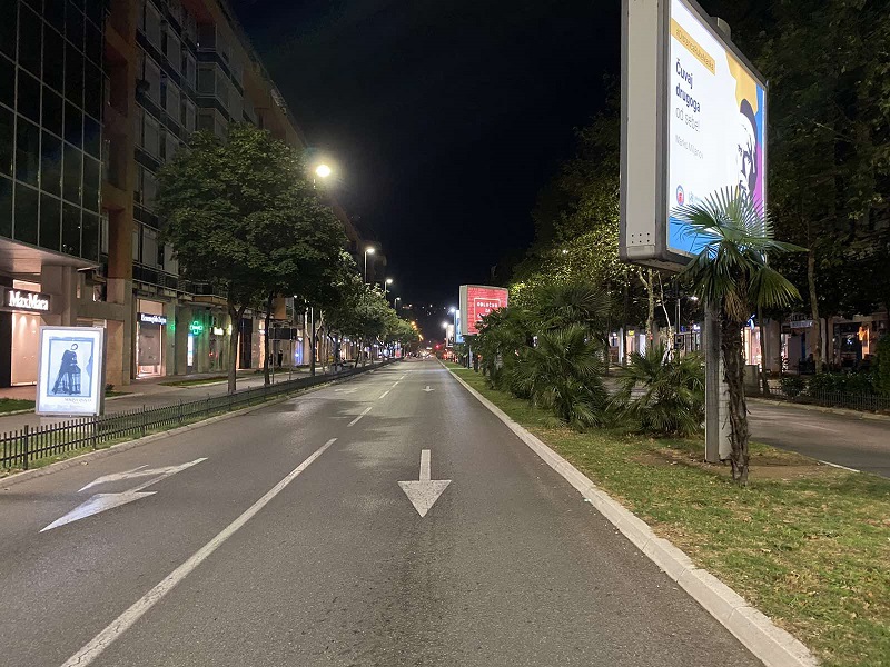 Nova rasvjeta na dijelu Bulevara Džordža Vašingtona