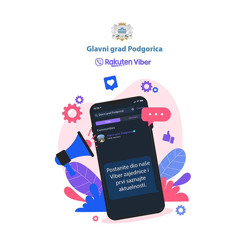 Glavni grad Podgorica od danas dostupan i na Viberu