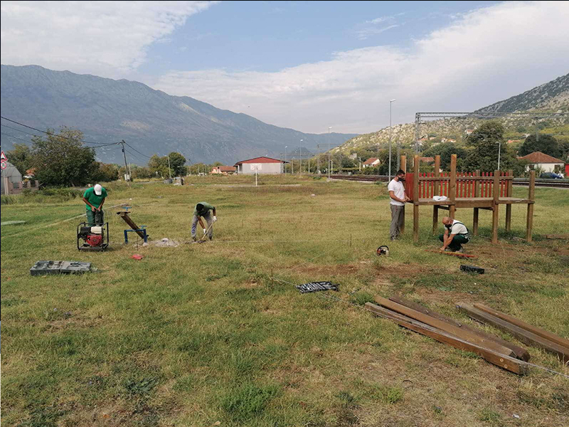 Započeti radovi na izgradnji dječijeg igrališta u Danilovgradu; Poklon Glavnog grada djeci opštine Danilovgrad