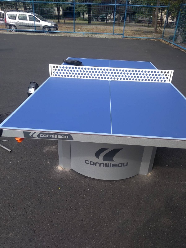 Rekonstruisani poligon u Ulici Meše Selimovića dobio i stolove za stoni tenis