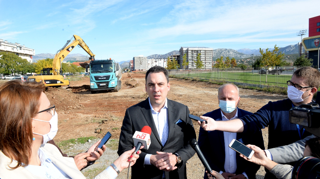 Vuković na Starom aerodromu: Počela izgradnja Bulevara Veljka Vlahovića vrijednog 4,6 miliona eura