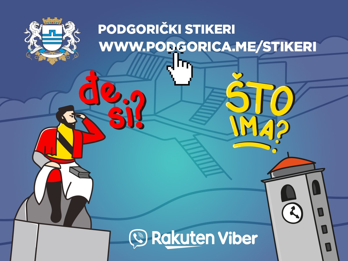 Viber stikeri Podgorice od danas dostupni za preuzimanje