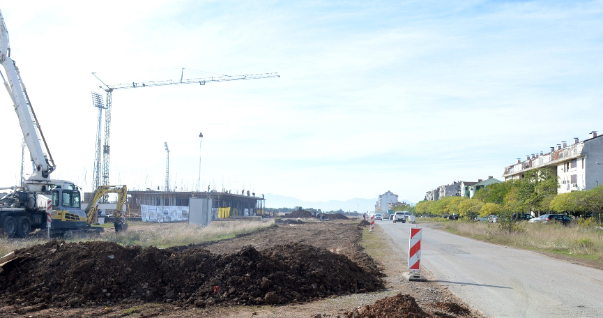 Obilazak radova na izgradnji Bulevara Veljka Vlahovića na Starom aerodromu