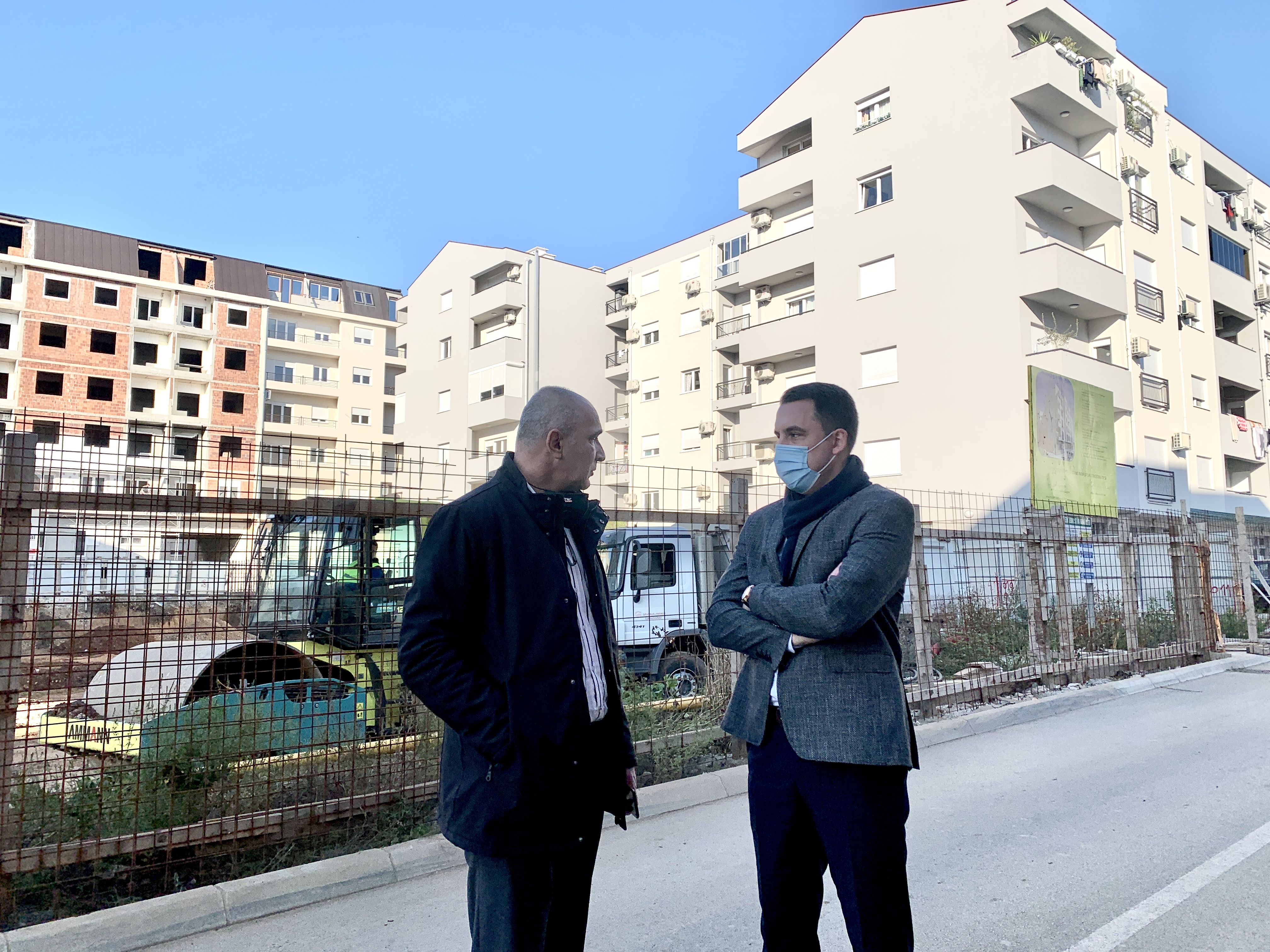 Gradonačelnik Vuković obišao radove u ulicama 18. jula i Veliše Mugoše i gradilište na Zabjelu