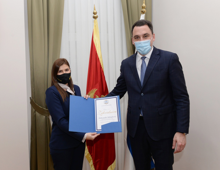 Vuković nagradio najbolje policajce: Ovogodišnje iskustvo pokazuje da Podgorica i Crna Gora i u najtežim vremenima bilježe pozitivne rezultate