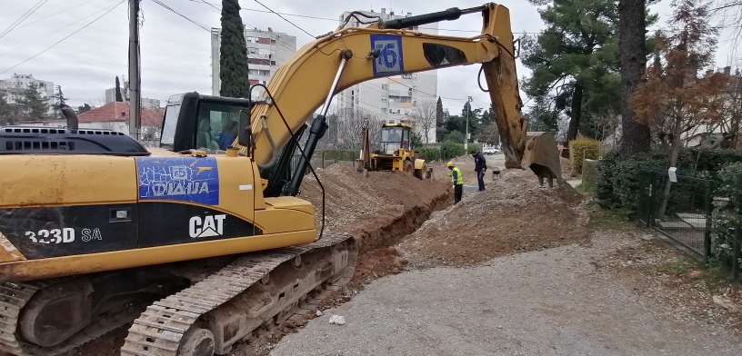 U toku radovi na rekonstrukciji Ulice Buda Tomovića na Zabjelu