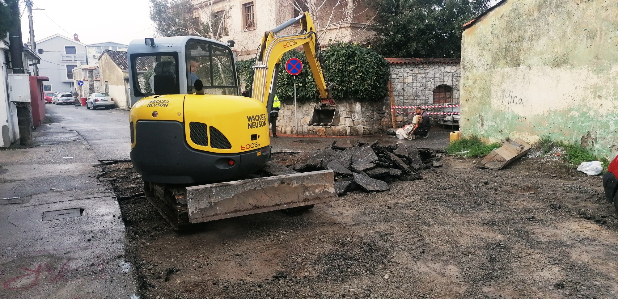 Počela rekonstrukcija Ulice Slobodana Škerovića na Draču
